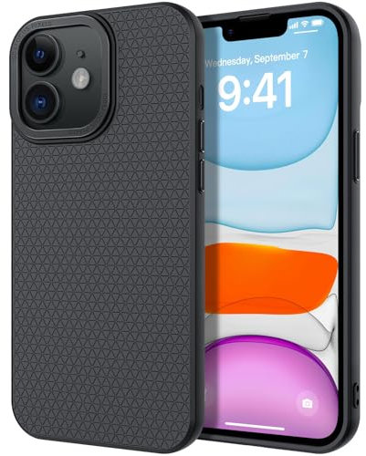 ÁRBOLORO für iPhone 11 Hülle Dünn Handyhülle Weiche Matt Silikon Schutzhülle Stoßfest Kratzfest Case Mattierte Rückseite Slim Griff Cover für iPhone 11 - Schwarz