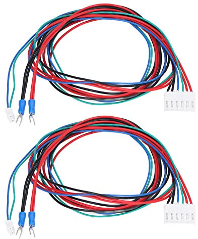 TICFOX Fictory Heizbettkabel für 3D-Drucker, 2 Stück, beheiztes Bettkabel, verbesserter Leitungsdraht für A8, A6, A8 Plus, E16 3D-Drucker-Zubehör, 90 cm Länge
