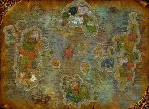 Fantasy Map-Classic Puzzle 5000 Piece Adult Wooden Jigsaw 3D Puzzle Home Decoration