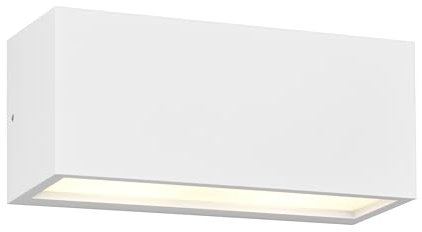 Trio Leuchten Außen Wandleuchte Mayenne 218560231, Aluminium Druckguss, exkl. 2x E14, Weiß Matt