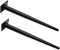 HOMSFOU Lot De 2 Pieds De Meuble en Fer Noir pour Bureau Chaise Industrielle Table À Manger Table Haute Meuble De Cuisine Moderne