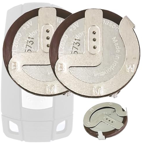 Aousavo (2 Pieces) VL2020 105 Degree Legs Original ersatz akku Kompatibel mit BMW X3 X5 X7 Z4 Series E96 E46 E53 E60 E63 E90 E96 Mini Car Remote Connect Keys etc.