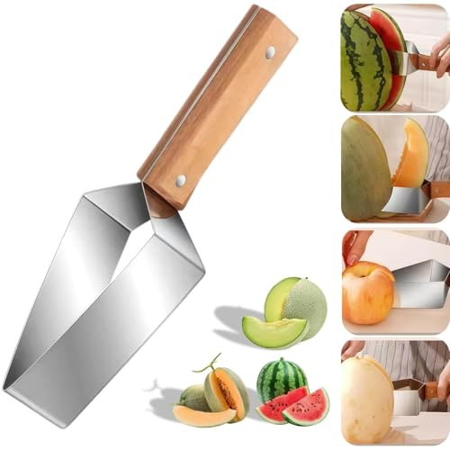 Cutter à Pastèque Triangle 2026, Coupe Pasteque Et Melon, Trancheuse à Pastèque en Acier Inoxydable, Coupe-Pastèques Triangulaires, Outil de Découpe Rapide pour Cuisine Maison (1pcs)