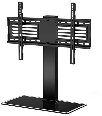 GUODDM Supporto for TV da Tavolo, Piano da Tavolo for Monitor LCD Universale da 37-65 Pollici, Base for Montaggio A Parete Nascosta Senza Trapano, Staffa Regolabile in Altezza