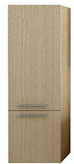 SAM Bad-Hochschrank Barca, Matt sonomaeiche, 2 Türen, Badmöbel, Badezimmerschrank, Soft-Close, 40 x 35 x 120 cm