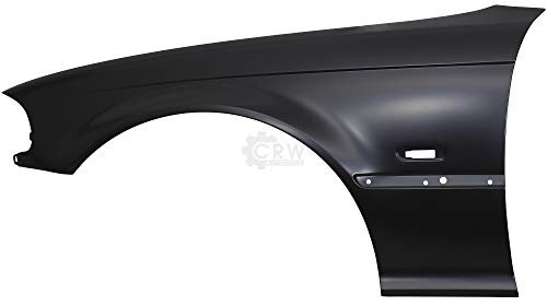 Diederichs Kotflügel vorne links (Fahrerseite) für BMW 3er E46 Bj. 99-03 Coupe Cabrio, Schwarz, Stahl, Auto, Fahrzeugspezifische Passform