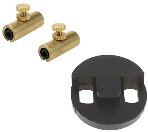 FarBoat Instrumenten-Zubehör, 2,9 x 0,9 cm, verstellbar, Goldwolf-Ton, Eliminator Stummschaltung, für Cello, 2 Stück