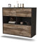 Dekati Sideboard Newport News hängend (92x77x35cm) Korpus anthrazit matt - Front Holz-Design Treibholz - Push to Open