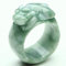 N/V Burmesischer Jadeit Ring Schwimmend Grün Pi Show Jade Ring