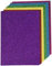 Rayher 67363000 Glitterpapier Mix - Bunt, selbstklebend, 12 Blatt, DIN A5, 14,8 x 21 cm, 130g/m2, 6 Farben sortiert, Glitzer-Papier zum Basteln, natur, normal