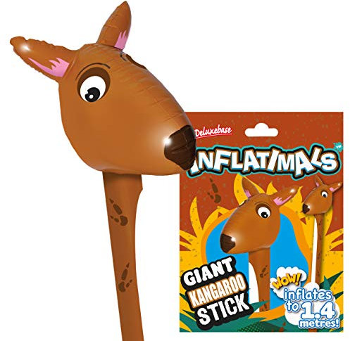 Inflatimals - Kängaru von Deluxebase. Riesiges aufblasbares Meerestier Aufblasbares Spielzeug. Perfektes aufblasbares Partygeschenk oder Partydekoration für Kinder