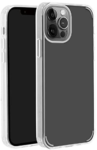 VIVANCO Safe Steady Backcover Apple iPhone 13 Pro Transparent Induktives Laden, Stoßfest SASCVVIPH2