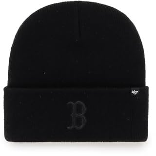 '47 Brand Beanie Boston RED SOX B-HYMKR02ACE-BKB Black Schwarz, Size:OneSize