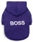 LtuzPet Hund Hoodie Boss Druck Pullover Weiche Fleece Haustier Kleidung Warme Jacke Mantel