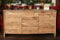 SAM Sideboard Dahlia I, Akazienholz massiv & naturfarben, Kommode mit 2 Türen und 3 Schubladen, echte Baumkante, 170 x 45 x 90 cm