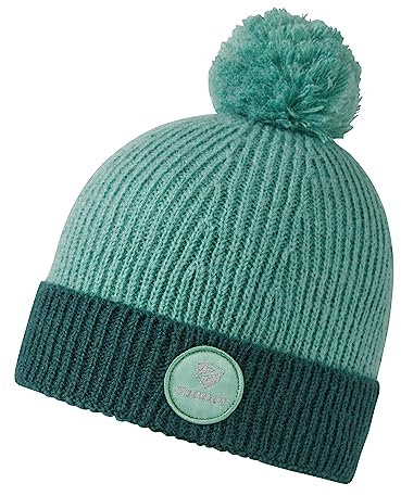 Ziener Kinder IKEN Mütze/Wolle, gestrickt, Fleece Futter, Eucalyptus, S