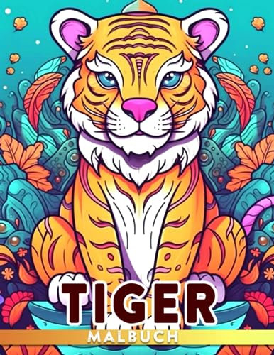 Tiger Malbuch: Hochwertiges Wald-Themen-Malbuch mit 30 Seiten, perfekt zur Entspannung und als Geschenk, von allen geliebt.