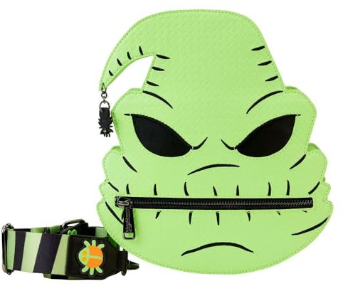 Loungefly Nightmare Before Christmas Oogie Boogie Glow Umhängetasche, Grün, Einheitsgröße