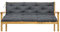 AZHANGYB Bankauflage Gepolstert Auflage Mit RüCkenteil FüR Bank 150x100x10cm, RüCkenkissen Bank, Outdoor Sitzkissen Bankkissen, Polsterkissen Sitzauflage FüR Terrasse
