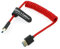 Alvin's Cables Câble spiralé tressé 8K 2.1 Full HDMI haute vitesse pour Atomos Ninja V, Portkeys BM5, pour moniteur Feelworld, pour appareils photo Canon C300, Z CAM E2, Sony FS5| FS7| A7S3 - Rouge