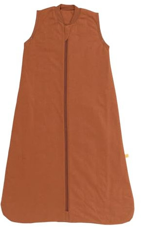 schlummersack Schlafsack Baby ganzjährig 80 cm Karamell | Babyschlafsack Unisex 2.5 Tog Baby Schlafsack ganzjährig | Ganzjahres Schlafsack Baby Baumwolle