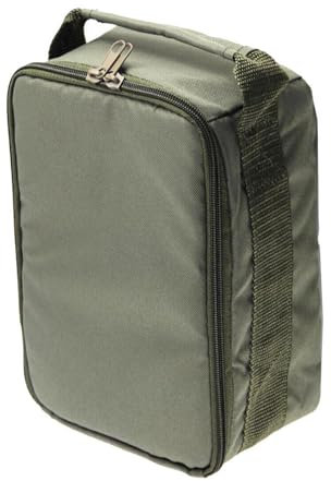 Zuasdvnk Angelrollen-Aufbewahrung, Outdoor-Rollentasche, tragbare Angelrollen-Aufbewahrungstasche mit Trennwänden, große Kapazität, Angelausrüstungstasche für Angelausflüge, olivgrün, Refer to