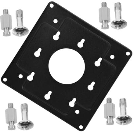 HOMSFOU 1 Set Pz staffa per rack montare la staffa del monitor rack di montaggio del monitor Supporto monitor supporto pc Supporto mini PC piastra di montaggio supporto per monitor piccolo