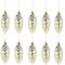 Warmhm 10st Tannenzapfendekorationen Artificial Pine Cone Glitzer-tannenzapfen Zum Aufhängen Weihnachtsbaumfüller Weihnachtsdekoration Mit Tannenzapfen Christmas Tree Pine Cones Plastik