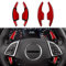 OYDDL 2PCS Lenkrad Schaltpaddel Verlängerung Schaltwippen Aufkleber Cover Trim Kompatibel mit Chevrolet Camaro (2016-2023) / C7 (2014-2019) Zubehör-Rot