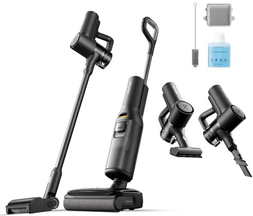 roborock F25 Combo Nass Trockensauger Akku Staubsauger 5-in-1, 20.000 Pa Absaugleistung, mit Selbstreinigung und Trocknung, Ultraleise Staubsauger Stielstaubsauger für Tierhaare, Harte Böden