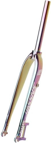 NBTRXWAFR Fourche Rigide VTT 26 27,5 29 Pouces Vélo de Montagne Fourche Avant Frein à Disque Fourche à Tube Droit 1-1/8 '' Alliage d'aluminium ultraléger QR 9X100mm,Rose,26inch
