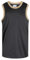 Pullonsy Herren Blank Basketball Trikots Mesh Athletic Sports Shirts Plain Performance Team Uniformen, Gold Neck-Black Jersey, L