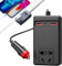 Jubilofex Onduleur Voiture Prise Secteur - Chargeur de Voiture 230V avec Onduleur - Contrôle de Température Chargeur Portable Adaptateur de Batterie Prise pour Véhicule Camping Car Camion Ordinateur