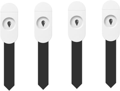 Paaruter Sensor de Humedad del Suelo Zigbee de 4 Piezas, Comprobador de Temperatura y Humedad para Jardín, Detector de Riego Automatizado para/Home.