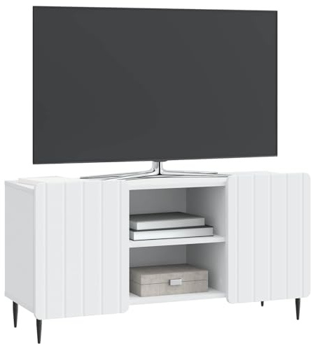 vidaXL TV-kast Wit 102 x 34,5 x 52 cm Bewerkt hout