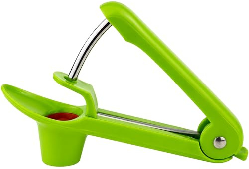 Xiqunw Deshuesador De Cerezas De Acero Inoxidable, Removedor De Granos De Cereza Premium Portátil, Para Ciruelas Y Aceitunas, Color Verde