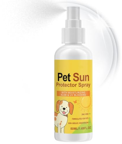 PEQJHiP Hunde Sonnenschutz für den Körper Schweißresistente, Nicht klebende | Feuchtigkeitsspendender Sonnenspray für Haustiere für den Körper, , Sommer, Outdoor, Park, Reisen