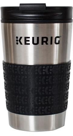 Keurig Travel Mug Fits K-Cup Pod Coffee Maker, 12 oz, Stainless Steel