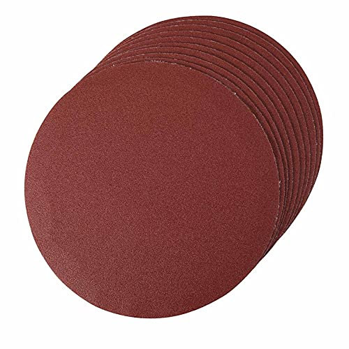 Dapetz ® Self-Adhesive Sanding Discs 150mm 10pk 60 Grit Aluminium Oxide Abrasive Discs for Sanding Wood, Paint, Varnish, Plastic, Plaster & Metals.Compatible with air Sanders with 150mm Backing Pads