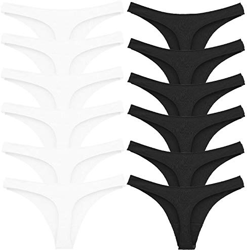 Toocool - Lot de 12 String en Coton pour Femme, Culotte pour Femme, String Extensible 12 Pièces, Lot Underwear String Sport Femme 368-12