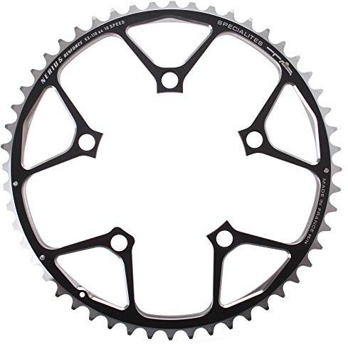Spécialités TA Nerius Campagnolo Offset, 110 Stück Kettenring mit 10 Gängen, Schwarz, Outer 52T