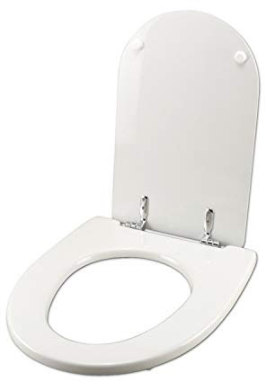 Copriwater Ideal Standard ALA SOSP. BIANCO Identico all'originale Cerniera Cromo-Sedile-Asse Wc