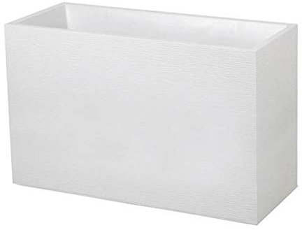 Jardinière Graphit muret blanche - 99.5 x 39.5 x 60cm 116L - EDA Plastique