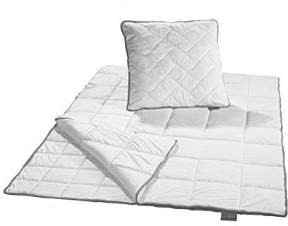 Traumnacht TopCool Bettenset, 4-Jahreszeiten, 1x teilbare Bettdecke 140 x 200 cm und 1x Kopfkissen 80 x 80 cm, weiß, Öko-Tex zertifiziert, produziert nach deutschem Qualitätsstandard