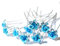 Lurrose Lot de 20 épingles à cheveux en strass pour décoration de mariage de bal Bleu