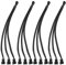 Cable de extensión del divisor del ventilador PWM de 4 pines Cable del divisor negro Cable y adaptador del ventilador, convertidor 1 a 3 del cable de alimentación del ventilador de la computadora PC