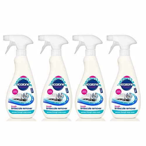 Ecozone Tough Limescale remover spray. Pack of 4