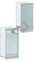 Fuchs Design Glasbaustein Vollsicht SUPER White Halbstein einseitig satiniert 19 x 9 x 8 cm - 6 Stück