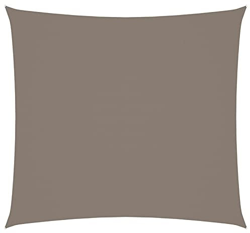 Tidyard Voile de Parasol, Voile d'Ombrage Protection des Rayons UV Tissu Oxford carré 2x2 m Taupe
