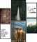 Urhome Poster Set Highlands A3 Bilder für Schlafzimmer Esszimmer Wohnzimmer Deko (2x A3 + 4x A4) Kunstdruck 6 teilig Wandposter Motive Bilderwand ungerahmt